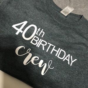 40th birthday T-shirts